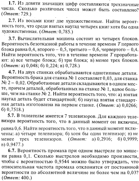 ИДЗ Рябушко 18.1 Вариант 7