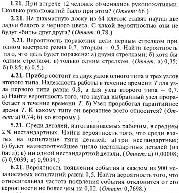 ИДЗ Рябушко 18.1 Вариант 21