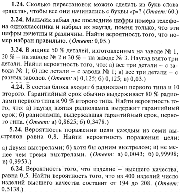 ИДЗ Рябушко 18.1 Вариант 24