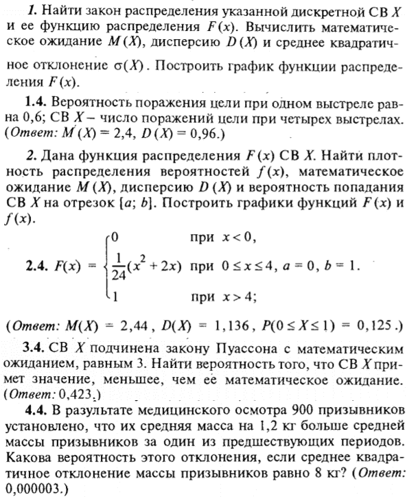 ИДЗ Рябушко 18.2 Вариант 4