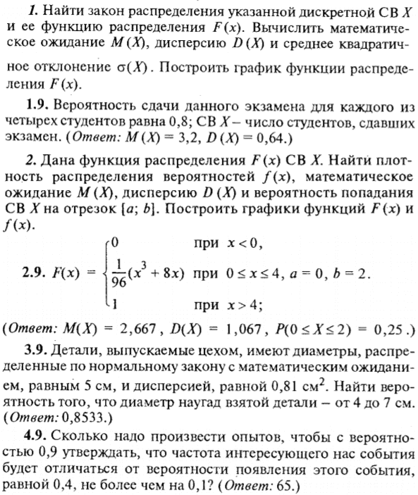 ИДЗ Рябушко 18.2 Вариант 9