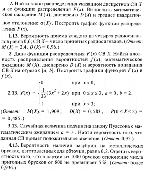 ИДЗ Рябушко 18.2 Вариант 13