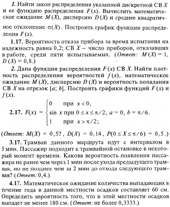 ИДЗ Рябушко 18.2 Вариант 17